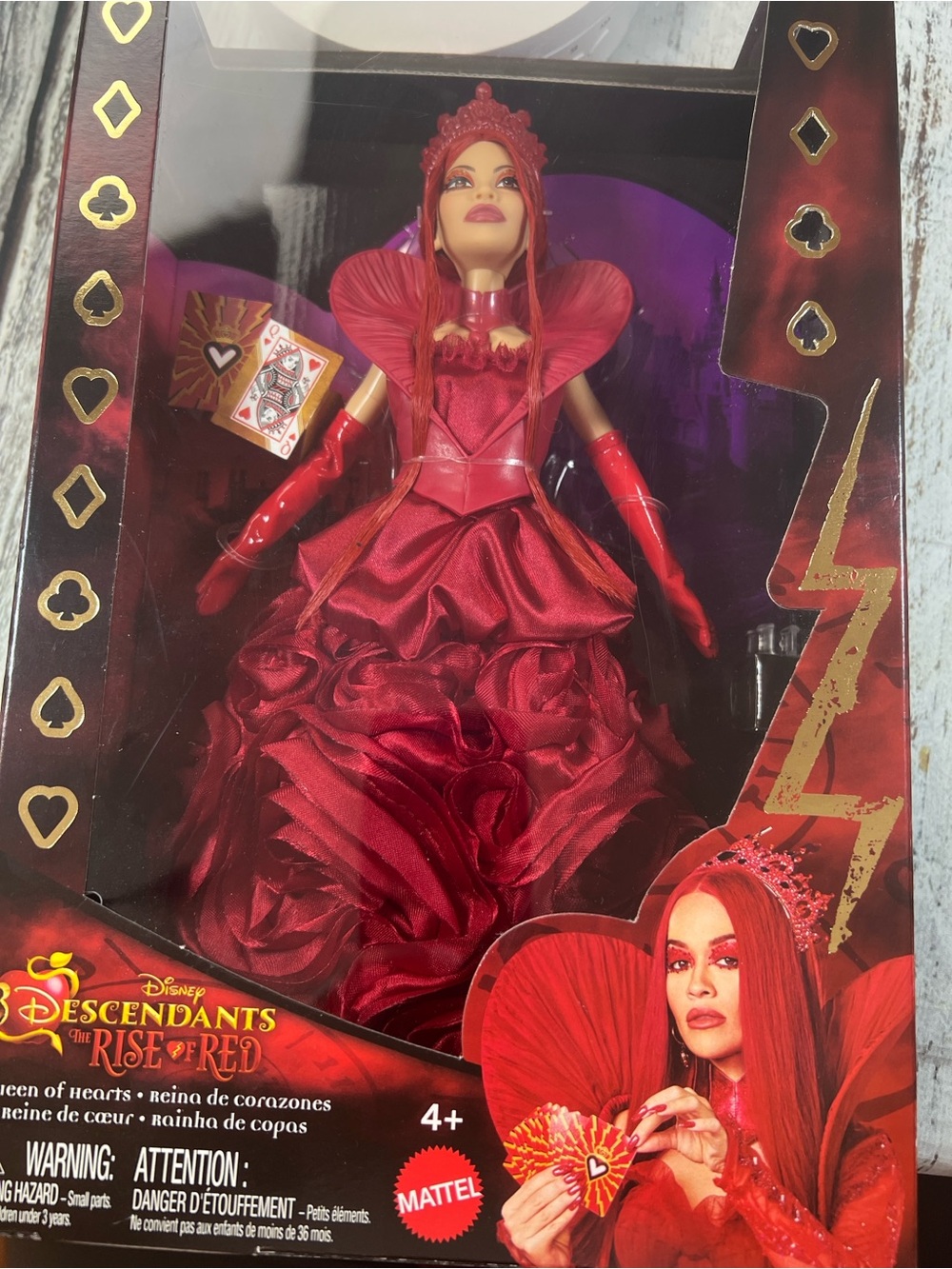 Disney Descendants Rise of Red Queen of Hearts Doll Mattel NEW in Box
